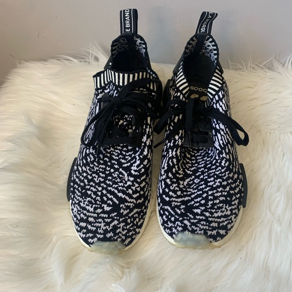 Adidas NMD R1 PK Primeknit Sashiko Black Zebra Shoes